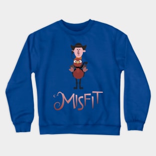 Misfit - Ostrich-Riding Cowboy Crewneck Sweatshirt